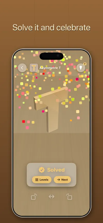 A solved FourFold puzzle