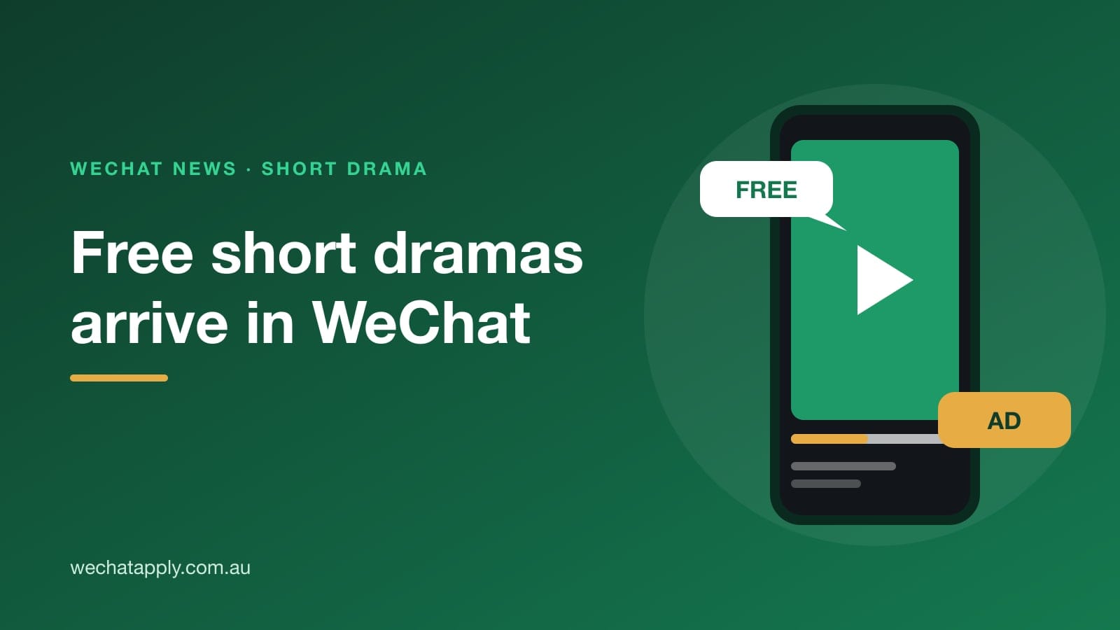 Tencent launches Green Bubble, a free short-drama Mini Program inside WeChat